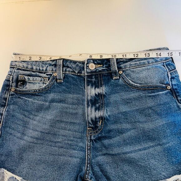 KanCan High Rise Roll Cuff Denim Shorts Size 7/27 Style KC9236NM - Picture 6 of 9